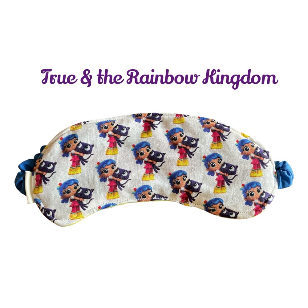 True & the Rainbow Kingdom Kids Sleep Mask - Blue and Multicolor